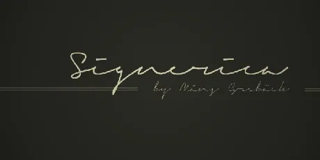 Signerica Signature font