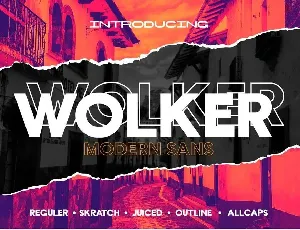 Wolker font