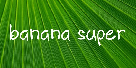 banana super font