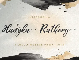 Hanyka Rathery font