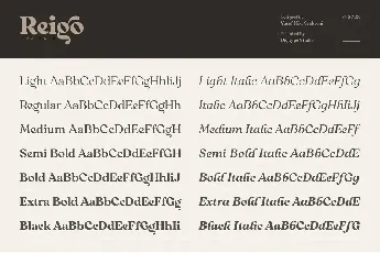 Reigo font