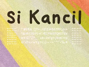 Si Kancil font