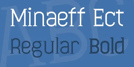 Minaeff Ect font