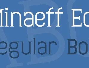 Minaeff Ect font