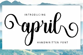 April Typeface font