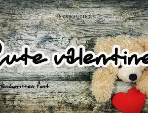 Cute Valentine Script font