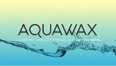 Aquawax Family font