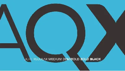 Aquawax Family font