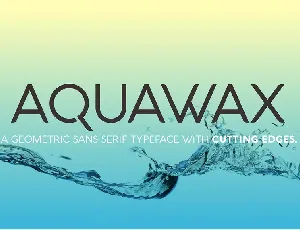 Aquawax Family font