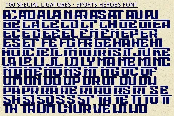 Sports Heroes Demo font