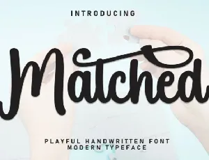 Matched Script font