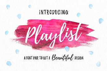 Playlist Script Free font