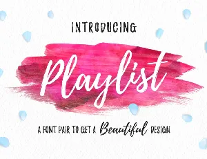 Playlist Script Free font