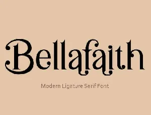 Bellafaith font