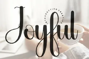 Joyful Script font