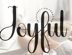 Joyful Script font