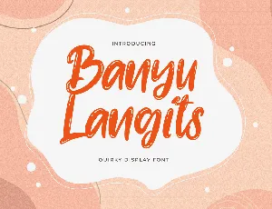 Banyu langits font