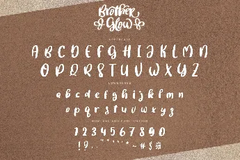 BrotherGlow Demo font