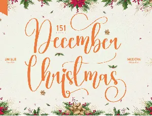 December Christmas font