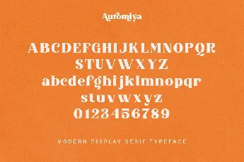 Auromiya font