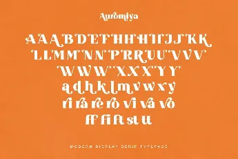 Auromiya font