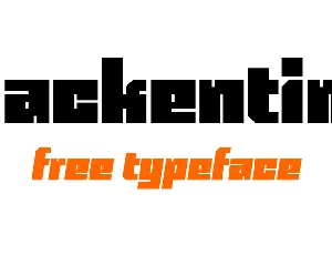 Blackentina 4F font