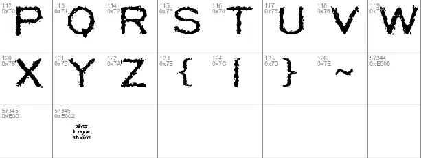 Scatterbrained Restrained font