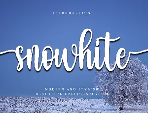 Snowhite font