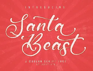 Santa Beast font