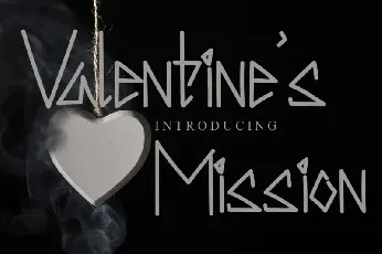 Valentine’s Mission Display font