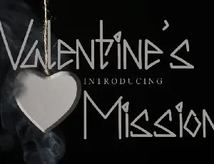 Valentine’s Mission Display font