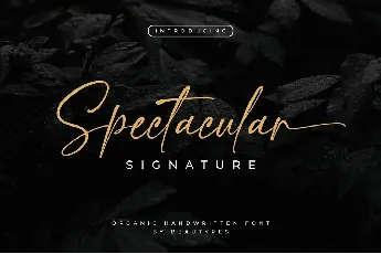 Spectacular font