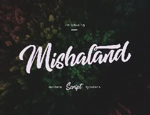 Mishaland Typeface font