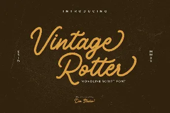 Vintage Rotter font