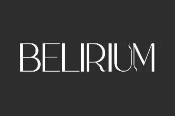 Belirium Demo font