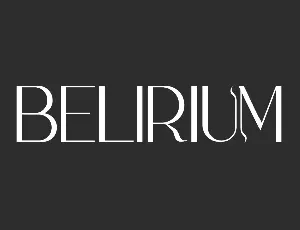 Belirium Demo font