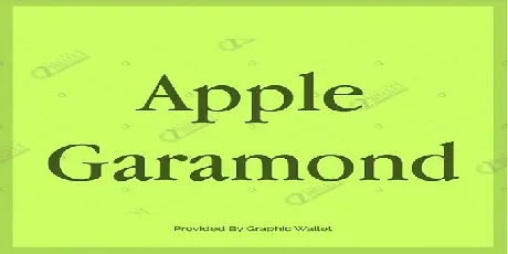 Apple Garamond Family font