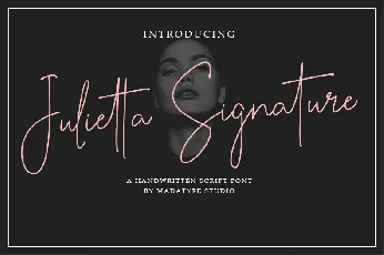 Julietta Signature font