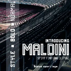 MALDINI font