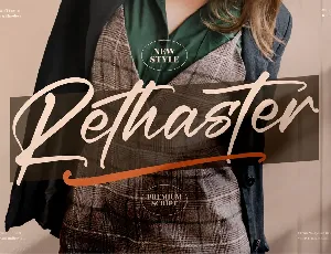 Rethaster font