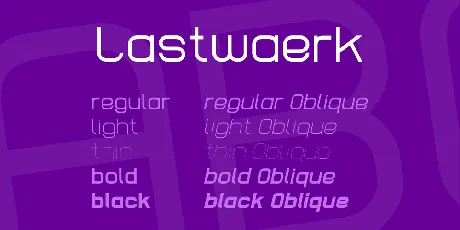 Lastwaerk font