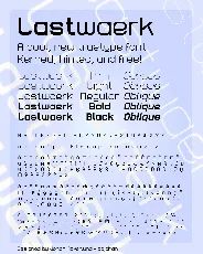 Lastwaerk font