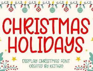 Christmas Holidays font