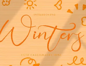 Winters font