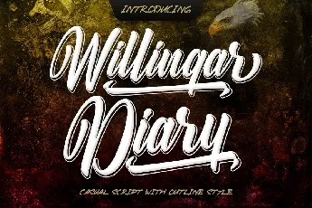 Willingar Diary font