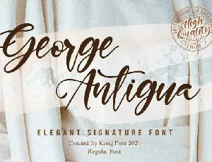 George Antigua font