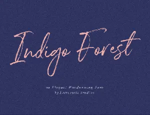 Indigo Forest Script font