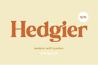 Hedgier font