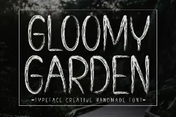 Gloomy Garden Display font