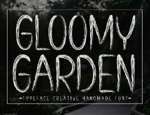 Gloomy Garden Display font